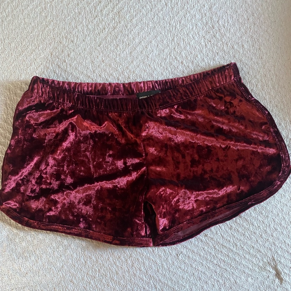 Velour shorts
